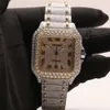 Eine fantastische Uhr mit verstecktem Verschluss aus Edelstahl und natürlichen Diamanten, die Ihnen einen einzigartigen Stil mit VVS-Klarheit verleiht