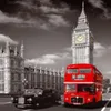 Direktförsäljning Londonbuss med Big Ben CityScape Home Wall Decor Canvas Picture Art Unramed Landscape HD Print Målning Arts293U