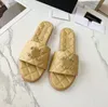 Luxury designer women slipper flat sandal summer brand shoes classic beach sandals casual lady outdoor high quality genuine leather slippers size 35-40