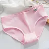 Calcinha feminina plus size algodão roupa interior meninas briefs cor sólida lingeries shorts confortável para mulher