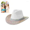 Berets Cowboy Hat Bejeweled Knight Prom Props For Bachelorette Party