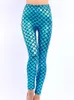Leggings Sexy imprimés écailles de poisson, pantalon de Yoga sirène, Push Up, extensible, brillant, pantalon de danse, nouvelle collection