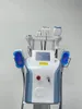 Máquina portátil de tratamento a frio de células de frequência criogênica 3 em 1, máquina de emagrecimento alto para rosto corporal, cavitação 4D RF