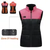 Men's Vests Temperature-controlled Vest Usb Winter With Energy-saving Heating Blocks Stand Collar Windproof Design For Men Women Padded
