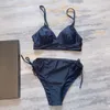 Kadın Mayo Yaz Bikini Mayo Plaj Tarzı Tomurcuklu Nakış Çamaşırı Setleri Lady Slim Fragwears Kadın Mayolar İçin Setler Set Set S-L