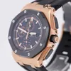 Orologio Athleisure AP al quarzo Royal Oak Offshore 26401RO Orologio sportivo in oro rosa con cronografo in ceramica nera Meccanico automatico Orologio svizzero per il tempo libero di lusso Diametro 41 mm