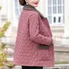 Kadın Trençkotları Sonbahar Kış Pamuk Ceket Kadınlar 2024 Moda Gevşek Eğlence Ceket Kuzu Taşma Kapağı Tek Bravatalı Dış Giyim