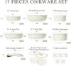 Cookware Sets CAROTE 17pcs Pots And Pans Set Nonstick Detachable Handle Induction Kitchen Non Stick With Removabl