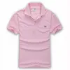 Herrens topp Short Sleeved Brand Shirt Button V-Neck Flip Collar Embroidered T-shirt Men's bekväma smala fit rynka resistenta sommarkläder