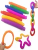 Giocattoli di sfiato per bambini Soffietto telescopico Giocattoli sensoriali Tubo elasticizzato a colori Giocattolo divertente con tubo telescopico M19208505328