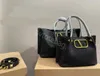 Halmväska märke tygväskor mode paris tygväskor 2024 kvinnors valenti väska designer axel väska plånbok designer handväska handväska läder crossbody