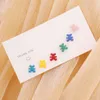 New Butterfly Bear Bow for Women's Personality, Small and Elegant Style INS Non Fading Earrings E356