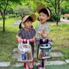 Estilo coreano mini mochila bolsa pvc escola sacos de livro crianças claro mochila bebê praia areia brinquedos para crianças organizador saco 240305