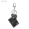 Porte-clés Longes 1pc femmes Ouija Planchette porte-clés acrylique pompon voiture miroir porte-clés Punk conseil artisanat sac à main bijoux charmes ldd240312