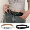 2024 Belts Bindage Wild Women Jeans Belt Silver Silver Pin Pount