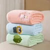Одеяла, хлопковые детские банные полотенца, быстросохнущие плотные детские полотенца, впитывающие влагу, уход за рожденными животными с героями мультфильмов
