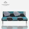 Stretch Sofa Bed Cover Spring/Summer Milk Silk Fabric S/L/XL Living Room Armless Folding Sofa Cover 240304