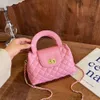 Shop Handbag Promotion Lingge Embroidered Thread Niche Bag 2024 New Womens Autumn and Winter Popular Chain Crossbody Versatile Portable Small Square