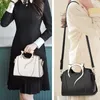 Mulheres bonito gato bolsas e bolsas elegante pu bolsa alça superior grande capacidade elegante doce mensageiro 240305