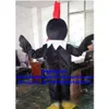 Costumes de mascotte Coq noir Poule Poulet Poulet Chook Chickleling Costume de mascotte Personnage de dessin animé Showtime Accessoires de scène Photo de groupe Zx1319