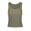 Frauen T-Shirt Cotton-Blend Tee Anagram Tanktop Designer Nylon Yoga Anzug Crew Neckärmel Sportshorts Damen Solid Elastic Femme Vintage T-Shirts
