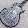 Fabrikmustig hochwertige 6-Saiten-Metallpanel-E-Gitarre für kostenlose Lieferung für kostenlose Lieferung