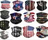 3D bandiera nazionale americana stampa maschera bandana traspirante mezza faccia maschere sciarpa fascia ciclismo polvere UV protezione dal vento Mas8047221