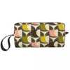 Kosmetiska väskor mode Orla Kiely Flower Travel Toalettet Väska Kvinnor Makeup Organiser Beauty Storage Bags Dopp Kit Case Box Gifts