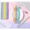 100pcs/lotかわいいソリッドカラーウッドペンシルHb木製鉛筆グラファイト図面スケッチ鉛筆卸売学校の子供向け240304