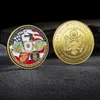 Crafts USA Navy USAF USMC Army Doast Guard Dom Eagle 24K Gold Plate Rare Challinge Coin Collection