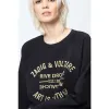 24SS Zadig Voltaire New Niche Women Designer Sweatshirt Coton Cascus Cas Crew Coup Hotted LETTER EMPRODUREY PULABLE PULLOVE PLUS SWEAGE DU PLAQUE TRENDY TOPS 69