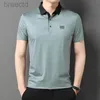 Polos pour hommes été nouveau Polo vêtements chemise col rabattu manches courtes respirant mode d'affaires ldd240312