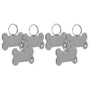 Dog Collars 6 Pcs Pet Tag Steel Name Tags Phone Number Labels ID Charm Stainless Cat Personalized