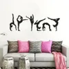 Ginástica meninas adesivo de parede esporte vinil decalque da parede ginástica silhueta cartaz casa deocoração meninas quarto mural2986