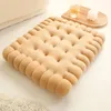 Oreiller en forme de Biscuit, coussin de siège en peluche doux et créatif, décoratif, Tatami japonais, pour dossier de canapé