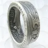 Кольцо с серебряной монетой Германии 5 МАРОК, посеребренное, ручная работа, размеры 7-122533