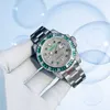 Mens Blue Green Business Watch Designer يشاهد أعلى جودة ميكانيكية أوتوماتيكية 2813 حركة الياقوت الزجاجية مقاومة للماء Montre Luxe for Men 40mm Watches
