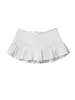 Jupes printemps extrêmement courte jupe plissée taille basse femmes femme tissu éponge mini y2k bas filles douces