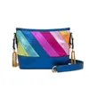 Womens Heart shaped Designer Bags Kurt Geiger Handheld Rainbow Bags Fashion Luxury London Eagle Stripe High Quality One Shoulder Crossbody Chain Bags