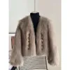 Street Internet Celebrity Explosive Fox Women's Short 2023 Winter New Style Temperament Socialite Versatile Fur Coat exploderar 9254