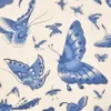 Ferramentas de artesanato 12 pçs / set papel de transferência cerâmica underglaze colorido flor azul e branco adesivo 54x37cm alta temperatura decalques256l