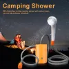 Mat Electric Shower Rechargeable Bathing Pump for Outdoor Showers Waterproof Camping Shower Rechargeable Battery Shower Bathing Pump