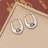 New Jewelry Geometry Stainless Steel Personalized Eyes Earstuds Minimalist Earrings E476