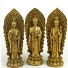 Sam West cuivre Bouddha Amitabha mahasthamaprapta Avalokiteshvara Bouddha227h