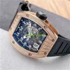 RM Mechanical Watches Richardmills RM010 Mens Watches Automatic Mechanical Watch Rose Gold Original Diamond Fashion Leisure Business Sports WristwatHBNSFU Best