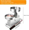 Burger Press Patty Maker,5 inch Hamburger Patty Maker,Stainless-Steel Burger Machine Meat Patty Maker,Manual Forming Machine for Home and Commercial Foods