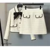 Юбка Chaneles, платье из двух предметов, комплект из 2 предметов, женский комплект из твидового пиджака и юбки, блейзер с длинными рукавами для дропшиппа, юбка Chanells 461
