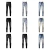 Designer men fashion distressed ripped high-end quality straight retro true top quality motorcycle pants Retro Streetwear Casual Sweatpants Joggers jeans cotton