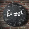 Teori om relativitet matematik formel väggklocka forskare fysik lärare presentskola klassrum dekor226b