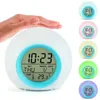 Altri orologi Accessori Luce LED che cambia colore Sveglie digitali Touch Control Bambini Sveglia Sveglia Termometro Natura Musica RegaliL2403